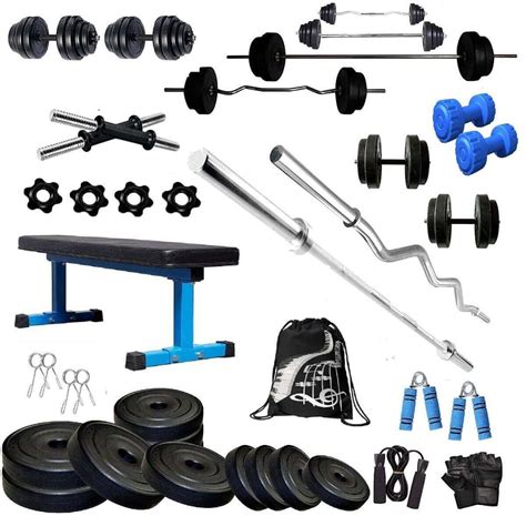 Bodyfit Home Gym Set Combo Kit, Gym Strength Training, (20-100 Kg), 3F ...