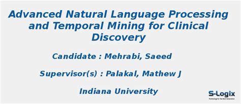 Advanced Natural Language Processing - PHD Thesis | S-Logix