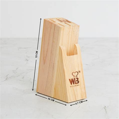 Buy Fiesta Black Stainless Steel Knife Block - Set Of 7 from Home ...