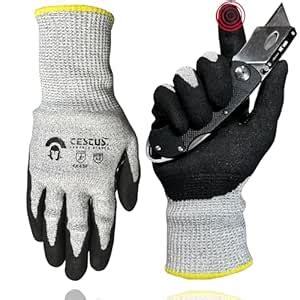 Cestus Brutus LD, Level A6 Cut Resistant Gloves, Micro Foam Nitrile ...