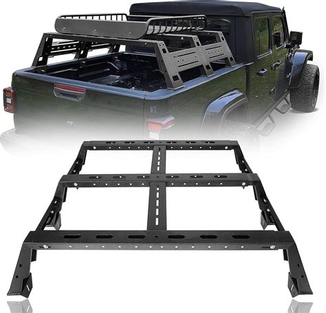 V8 GOD Heavy-Duty Black Steel Bed Rack for Jeep Gladiator India | Ubuy