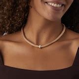 FOPE 18ct Yellow Gold Love Nest Flex'it 0.33ct Diamond Necklace 45414CX ...