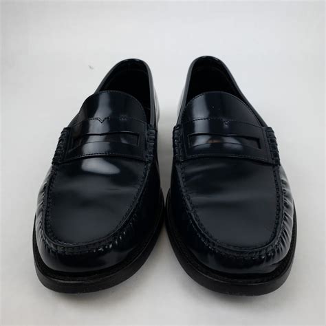 Saint Laurent Navy Blue Loafers