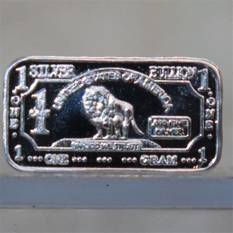 Custom Coin Pure Silver Coins 1 Gram Silver Lion Bar - Custom Coin and ...