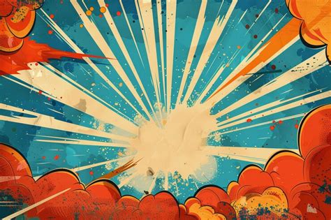 A explosive graphic novel backdrops | Premium AI-generated image