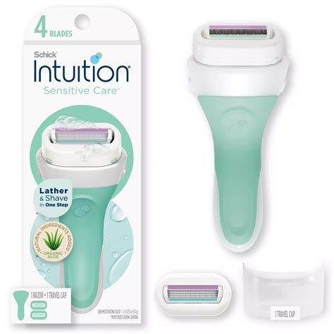 Schick Intuition Sensitive Care with Aloe Women's Razor Kit + 2 Blade ...