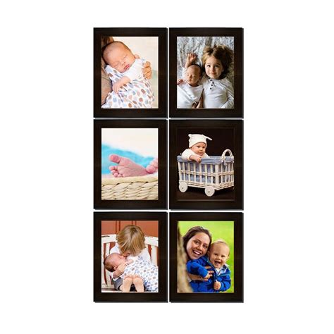 Crete Photo Frame (Brown, 6 Photos) : Amazon.in: Home & Kitchen