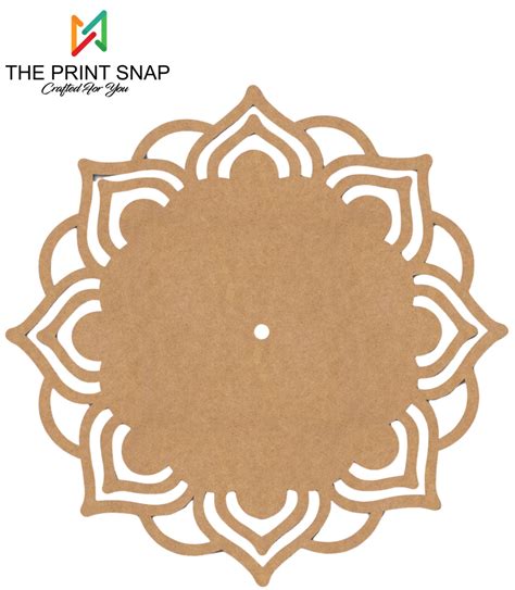 MDF Clock Base for Resin Art & DIY | Design 009 – The Print Snap