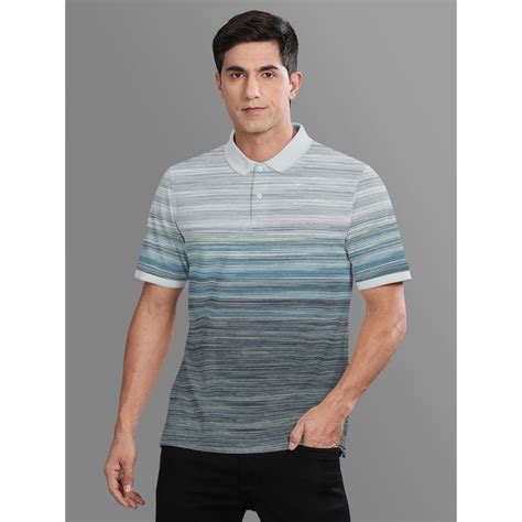 Buy BULLMER Green Ombre Regular Fit Polo T-Shirt Online