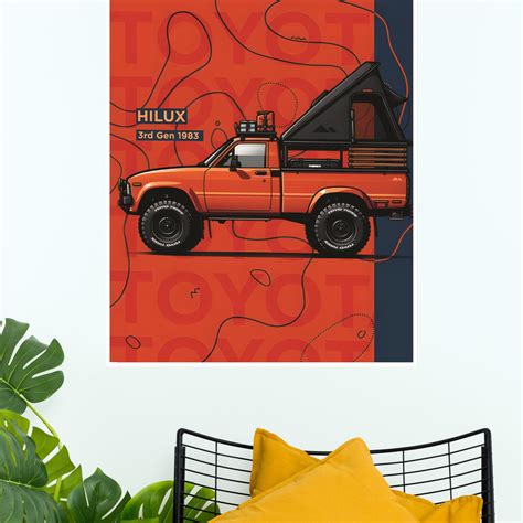 Toyota Hilux Poster | Cars Posters – The Poster Valley