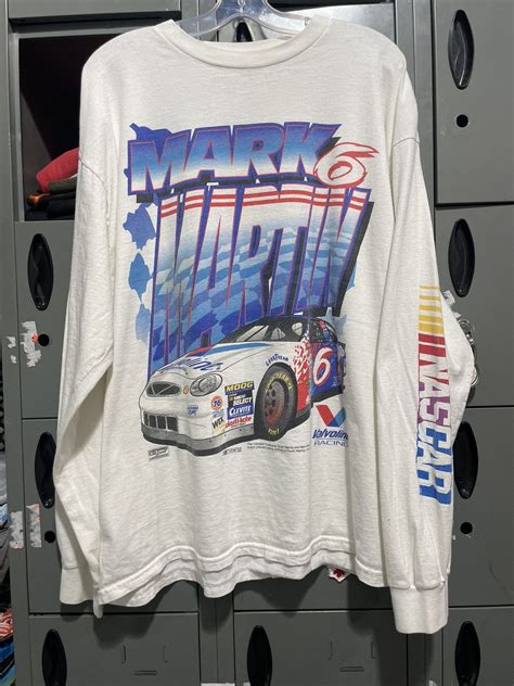 Vintage NASCAR long sleeve racing graphic mark Martin ford Taurus | Grailed