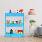 Buy Floraware 3 Layer Storage Organizer Plastic Rack/Shelf With Wheels ...