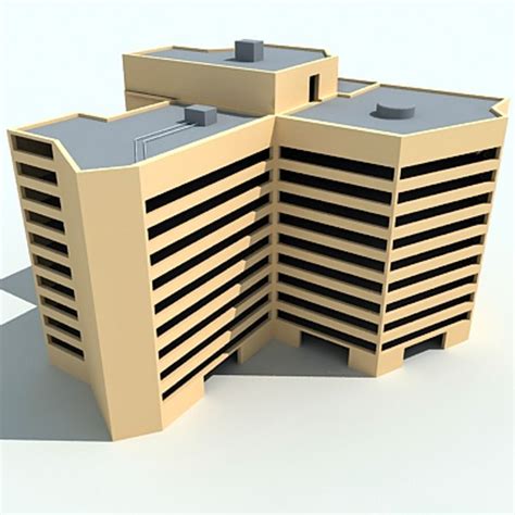 3DS Max Building Model 的图像结果