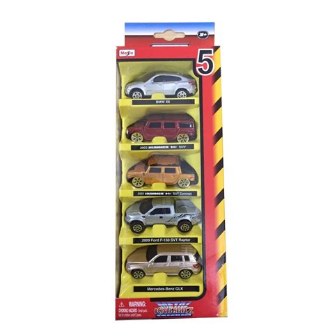 Buy Maisto 5 Pcs. Gift Set, 3" Free Wheel Die Cast Car Set -Asort 3 ...