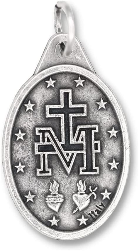 Caritas et Fides Miraculous Medal Necklace 30 India | Ubuy
