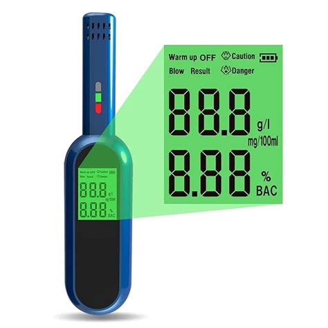 SIMMANS Professional Alcohol Tester Digital Display Breath Analyzer ...