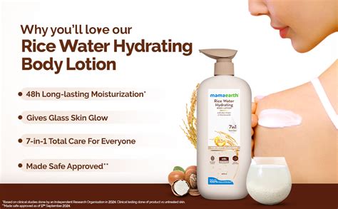 Buy Mamaearth Rice Water Hydrating Body Lotion with Rice Water ...