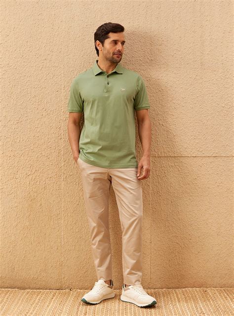 Buy Sage Green Polo | Casual Green Solid Polo for Men Online | Andamen
