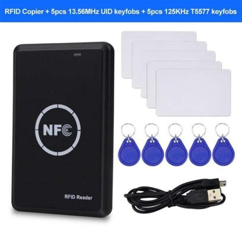 Buy 125khz Rfid Reader Writer NFC Id Smart Card Fob Copier Duplicator ...