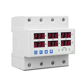 amiciSmart 3-Phase Automatic Over/Under Voltage Protector with Over ...