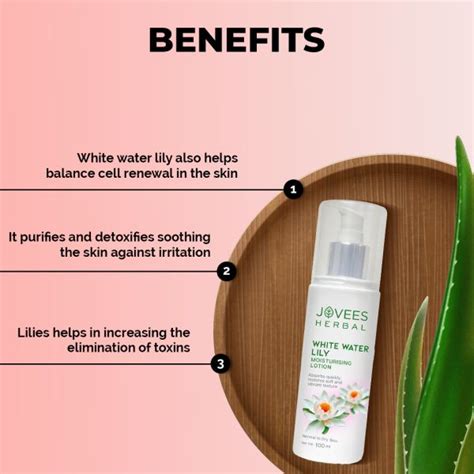 Jovees White Water Lily Moisturizing Lotion | Lightweight & Non-Sticky ...