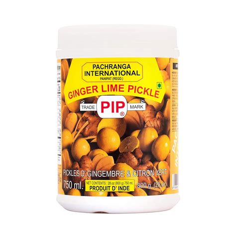 PACHRANGA International PIP Ginger Lime Pickle- 800gm : Amazon.in ...