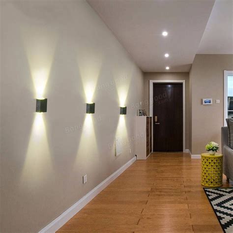 US$7.45 Aluminum 2W Modern LED Wall Light Up Down Sconce Lighting ...