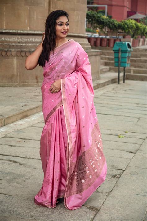 Pure Banarasi Katan Booti Saree – Khizar Silk Estate