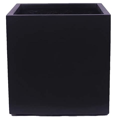 JP PLANTERS 12 Inch Square Fiberglass Cube Planter - Large Modern ...