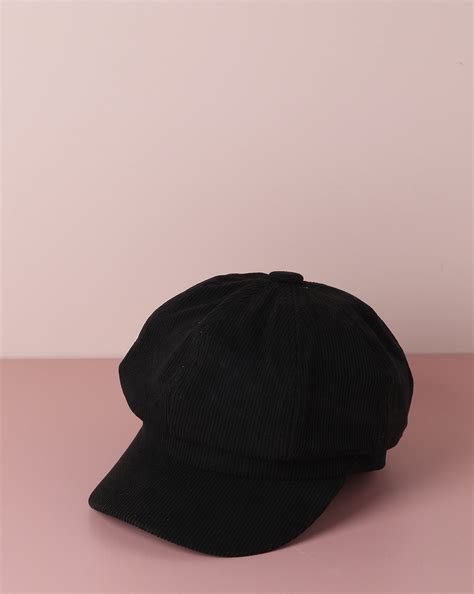 Haute Sauce Women Ribbed Vintage Newsboy Hat
