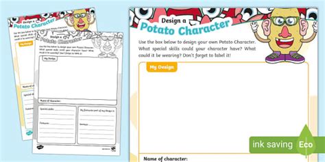 Design a Potato Character (teacher made) - Twinkl
