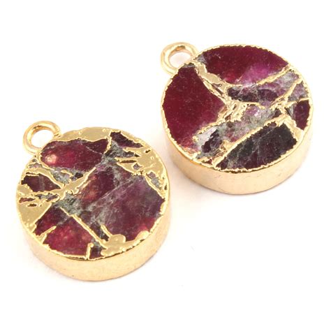 Mohave Copper Turquoise Gold Plated Earrings Pair Connectors - Etsy India