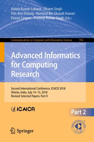 ICAICR-2019 - 3rd International Conference on Advanced Informatics for ...