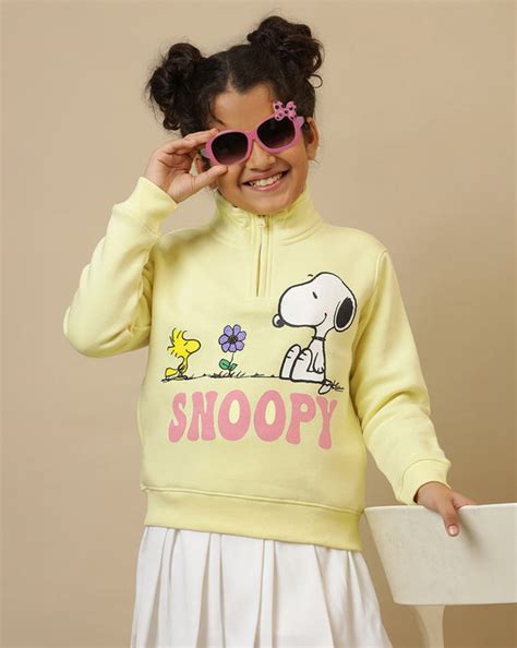Peanuts Printed Regular Fit Sweatshirt For Girls – Kidsville