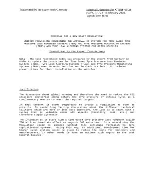 Proposal for a new draft Regulation on tyre pressure ... Doc Template ...