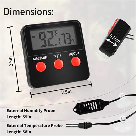 Buy Simple Deluxe Digital Thermometer and Humidity Gauge with Remote ...