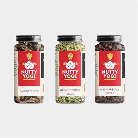 Nutty Yogi Whole Spices Combo (Malabar Black Pepper 50g, Calicut Clove