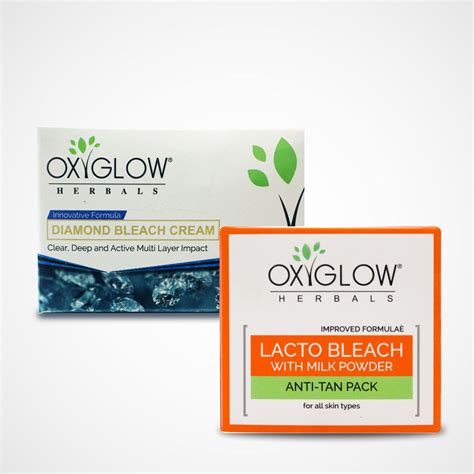 Diamond Bleach Cream 50gm + Lacto Bleach Cream 50gm – OxyGlow Cosmetics