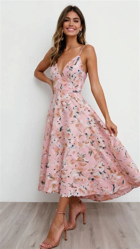 Pink Floral Dress