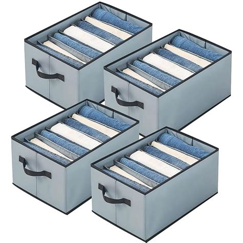 HOMFIL® Wardrobe Organizer For Clothes Organisers Storage Box Clothes ...