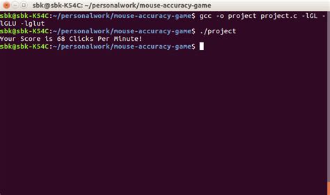Click Accuracy Game 的图像结果