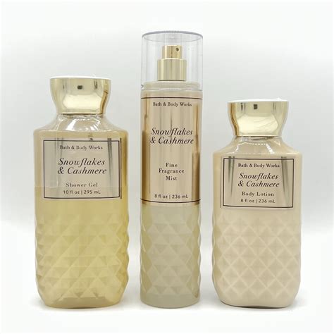 Bath & Body Works Snowflakes and Cashmere Shower Gel, Body Lotion and ...