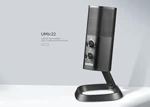 GODOX USB Cardioid Condenser Gaming Microphone for PC/Laptop/Phone/PS4 ...