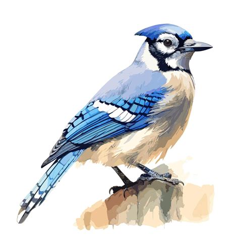 Premium Vector | Blue bird watercolor isolated on white background cute ...
