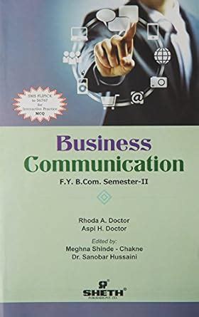 FYBCOM SEM II- BUSINESS COMMUNICATION : Doctor, Doctor, Shinde: Amazon ...
