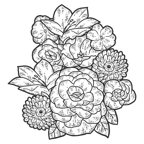 Disegno della disposizione dei fiori Imitazione del tabellone da ...
