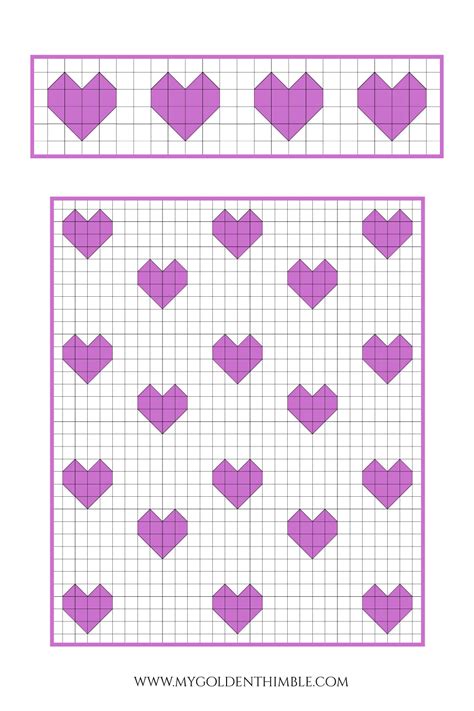Heart Quilt Block Tutorials 的图像结果