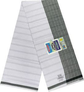 ISMAIL Striped White Lungi Price in India - Buy ISMAIL Striped White ...
