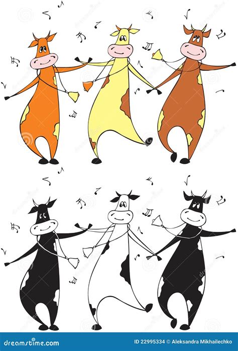 Dancing Cow Clip Art