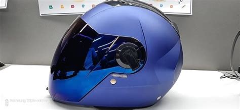 Steelbird SBA-2 Full Face Helmet Blue , Size: M(55-56 cm) : Amazon.in ...